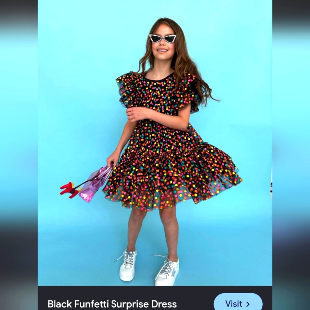 Lola + the Boys Funfetti Polka Dot Dress